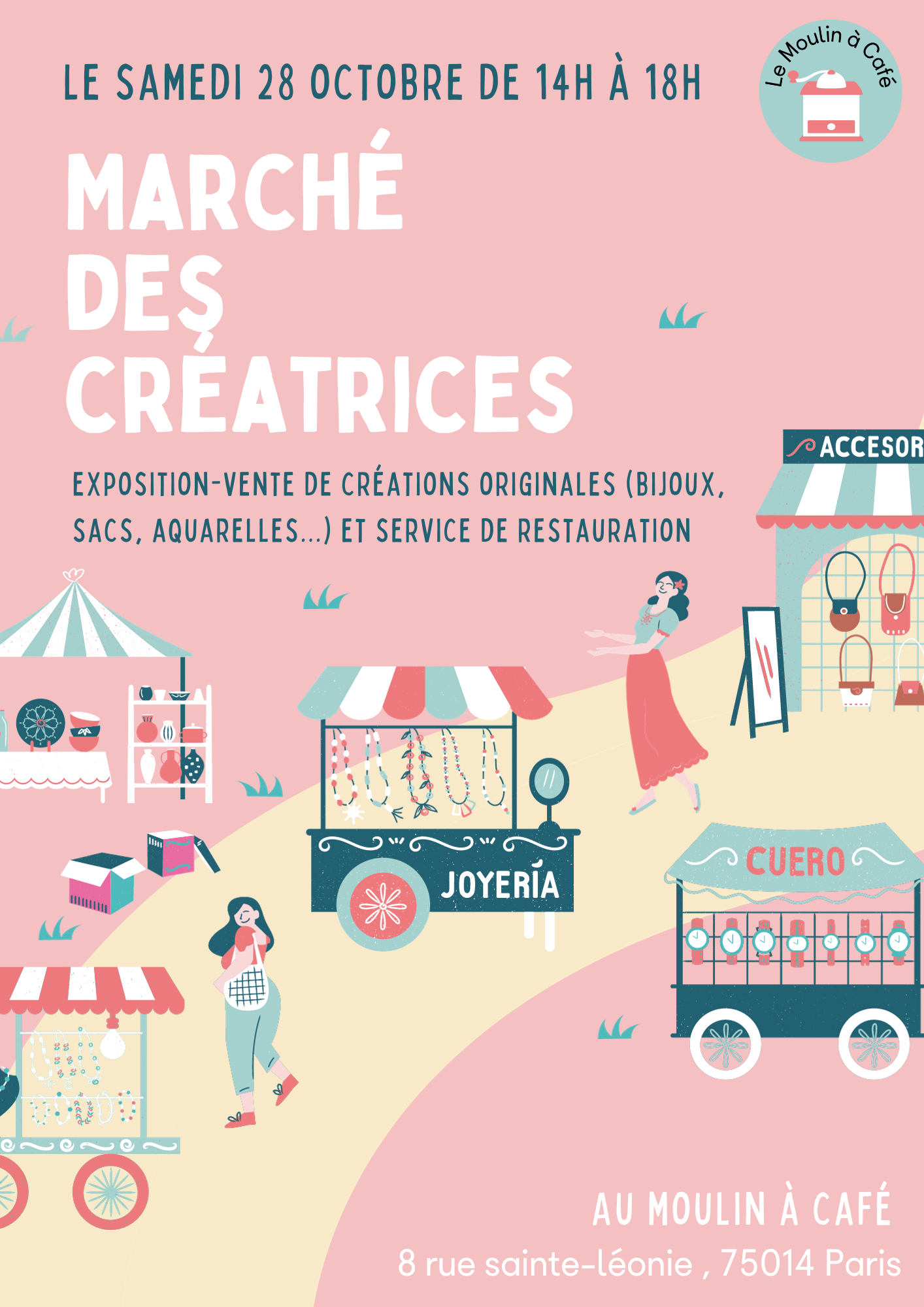 Marché des créatrices – Bienvenue au Moulin à Café